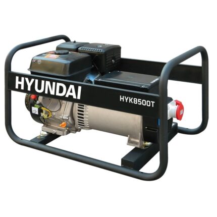 HYUNDAI groupe électrogène HYK8500T essence monophasé 6,5 kVA et triphasé 9,5 kVA